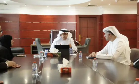 The Khalifa Award for Education team visits Fujairah University to evaluate its project aimed at empowering school students for lifelong learning through scientific research.